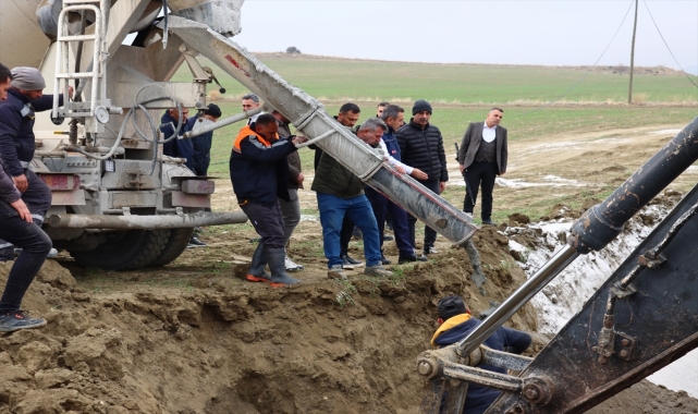 Sungurlu'da ana isale hattı yenileniyor