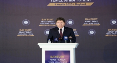 Adalet Bakanı Tunç, Bayburt Adalet Sarayı temel atma töreninde konuştu: