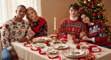 DeFacto ve Karaca yılbaşı koleksiyonu için bir araya geldi