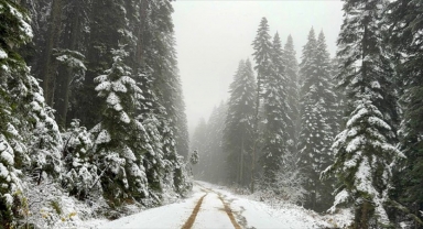 Karabük'ün yüksek kesimleri beyaza büründü