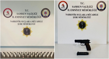 Samsun'da uyuşturucu operasyonunda 3 zanlı yakalandı