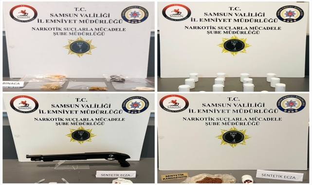 Samsun'da uyuşturucu operasyonunda 7 zanlı yakalandı