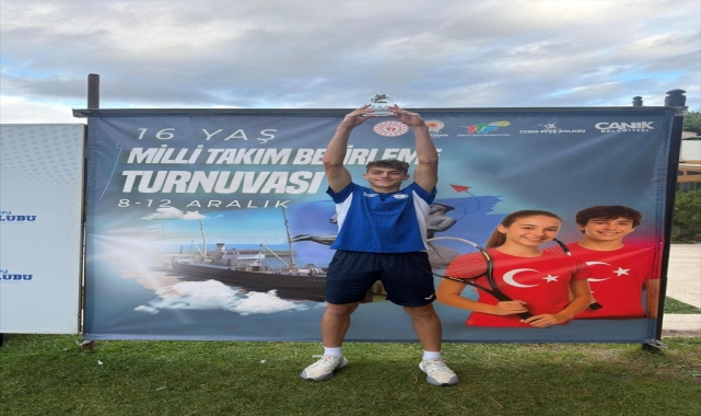 Samsunlu tenisçi Kuzey Kerem Bayrak milli takıma seçildi