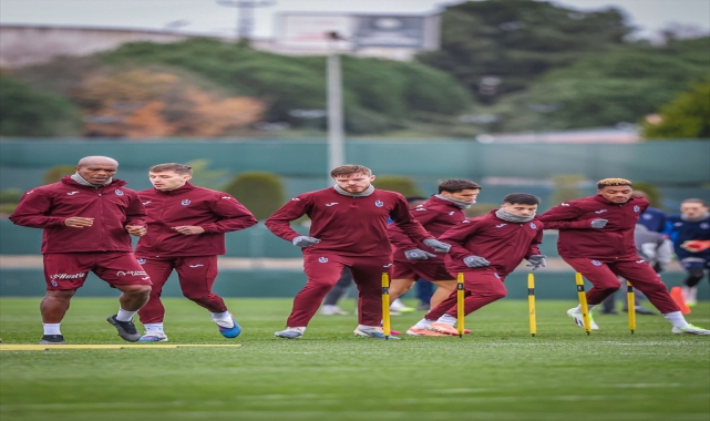 Trabzonspor, Galatasaray maçının hazırlıklarını sürdürdü