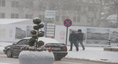 Tokat'ta kar yağışı etkisini sürdürüyor